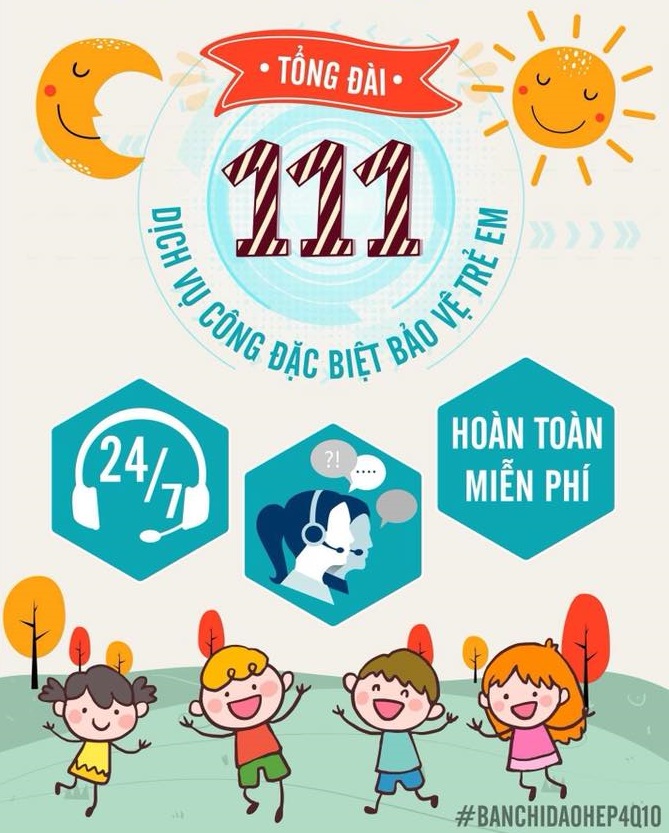 TỔNG ĐÀI QUỐC GIA BẢO VỆ TRẺ EM 111