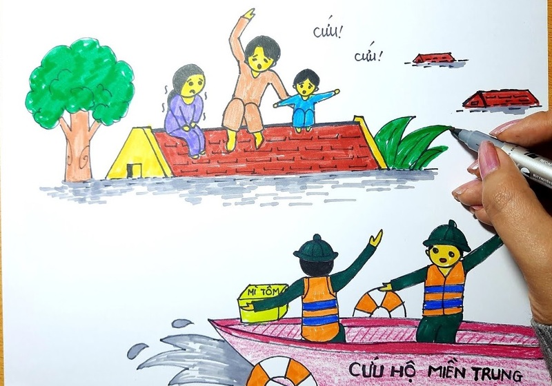 cách vẽ chú bộ đội chống dịch