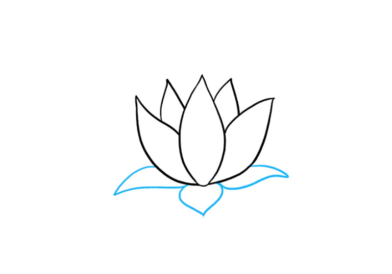tranh vẽ hoa sen đơn giản